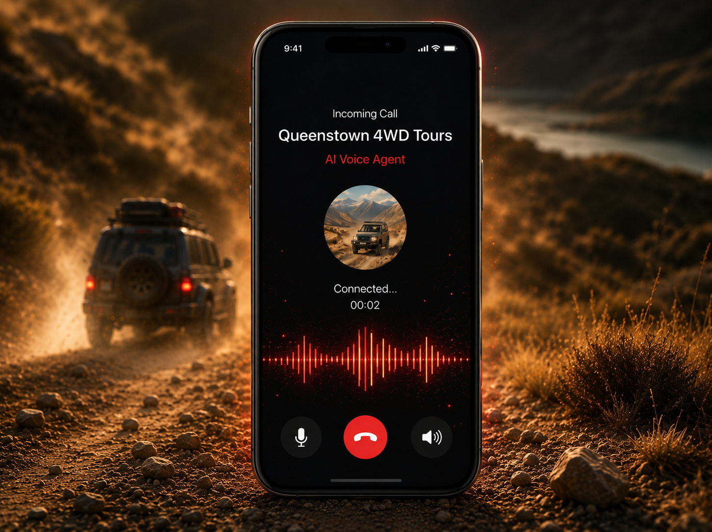 AI Voice Agent handling phone calls, FAQs, directions, bookings and escalations automatically